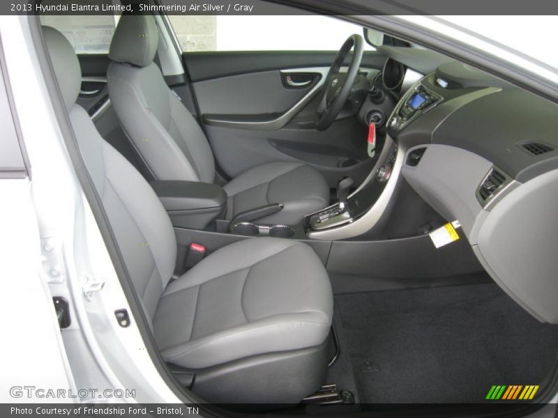 Shimmering Air Silver / Gray 2013 Hyundai Elantra Limited