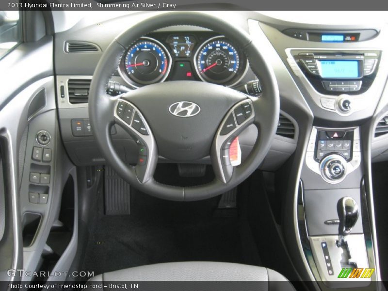 Shimmering Air Silver / Gray 2013 Hyundai Elantra Limited