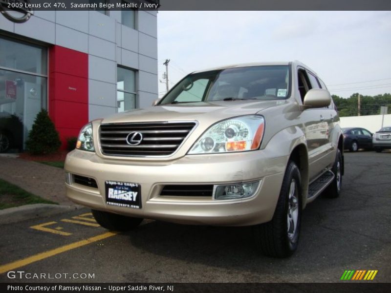 Savannah Beige Metallic / Ivory 2009 Lexus GX 470