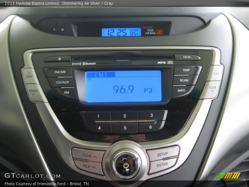 Shimmering Air Silver / Gray 2013 Hyundai Elantra Limited