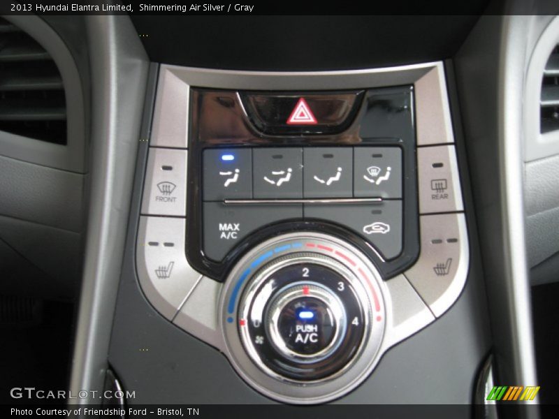 Shimmering Air Silver / Gray 2013 Hyundai Elantra Limited