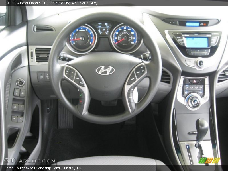 Shimmering Air Silver / Gray 2013 Hyundai Elantra GLS