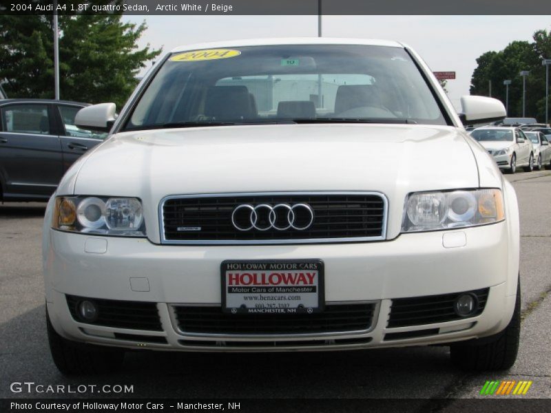 Arctic White / Beige 2004 Audi A4 1.8T quattro Sedan