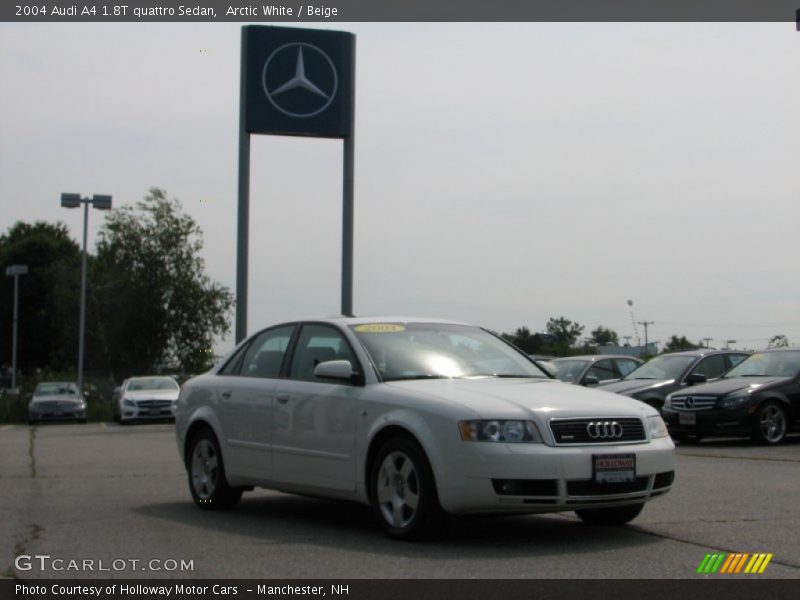 Arctic White / Beige 2004 Audi A4 1.8T quattro Sedan