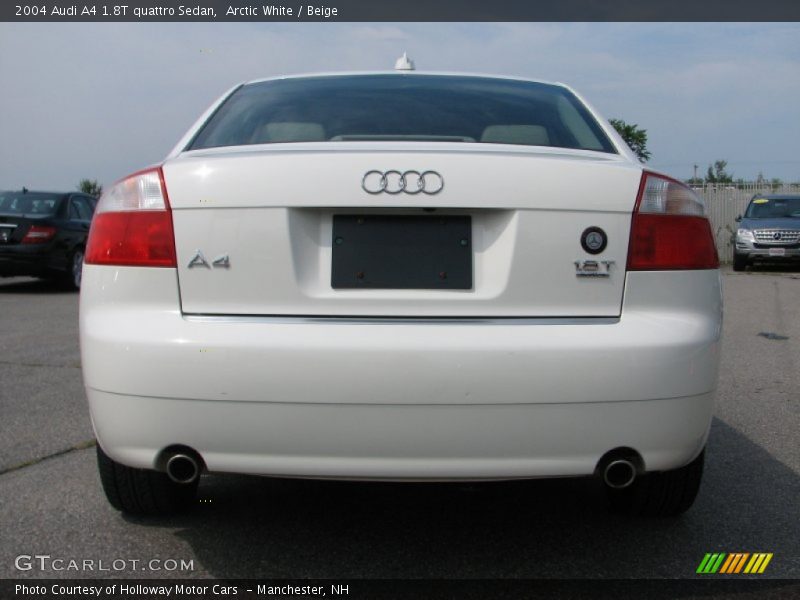 Arctic White / Beige 2004 Audi A4 1.8T quattro Sedan