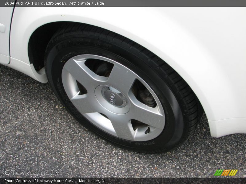 Arctic White / Beige 2004 Audi A4 1.8T quattro Sedan
