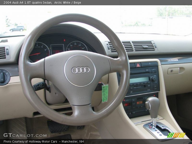 Arctic White / Beige 2004 Audi A4 1.8T quattro Sedan