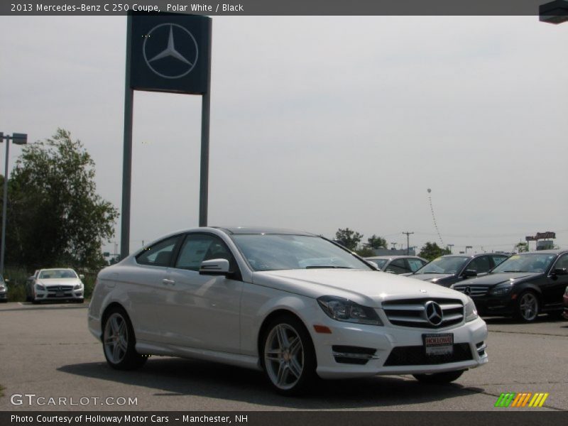 Polar White / Black 2013 Mercedes-Benz C 250 Coupe