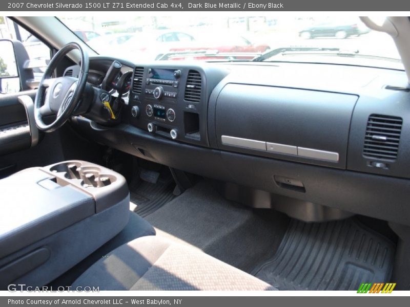 Dark Blue Metallic / Ebony Black 2007 Chevrolet Silverado 1500 LT Z71 Extended Cab 4x4