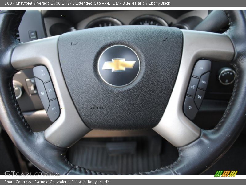 Dark Blue Metallic / Ebony Black 2007 Chevrolet Silverado 1500 LT Z71 Extended Cab 4x4