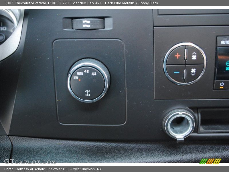 Dark Blue Metallic / Ebony Black 2007 Chevrolet Silverado 1500 LT Z71 Extended Cab 4x4