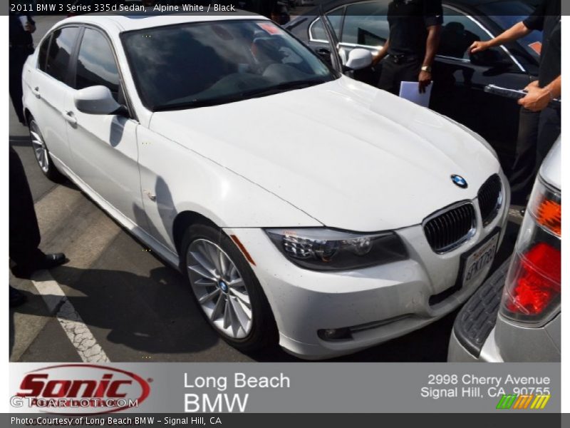 Alpine White / Black 2011 BMW 3 Series 335d Sedan