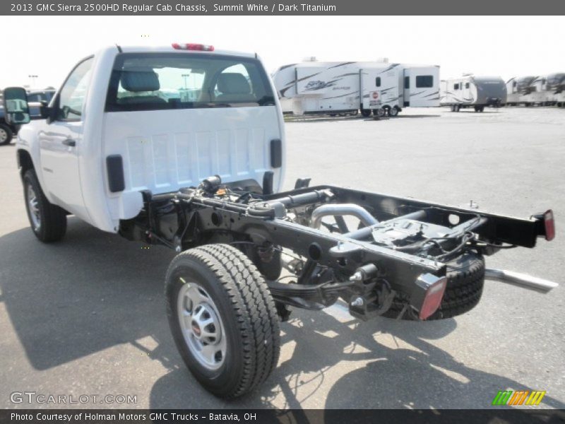 Summit White / Dark Titanium 2013 GMC Sierra 2500HD Regular Cab Chassis