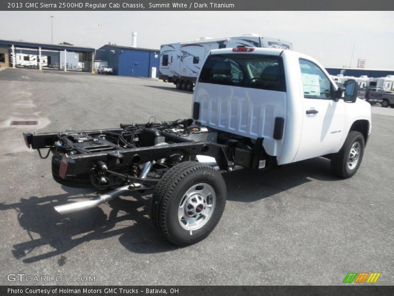 Summit White / Dark Titanium 2013 GMC Sierra 2500HD Regular Cab Chassis