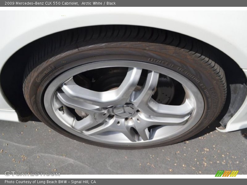 Arctic White / Black 2009 Mercedes-Benz CLK 550 Cabriolet