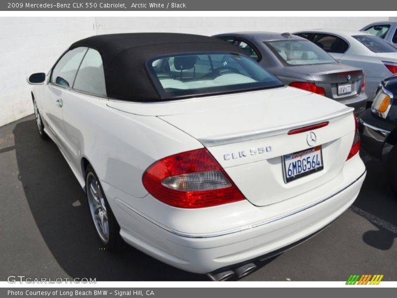 Arctic White / Black 2009 Mercedes-Benz CLK 550 Cabriolet