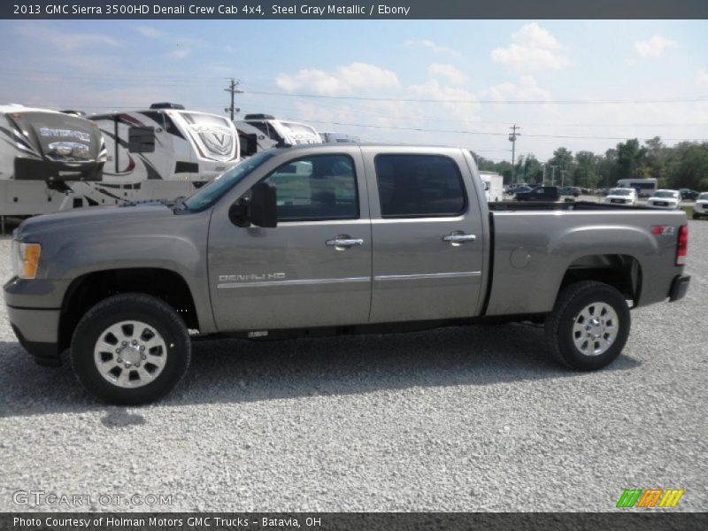 Steel Gray Metallic / Ebony 2013 GMC Sierra 3500HD Denali Crew Cab 4x4