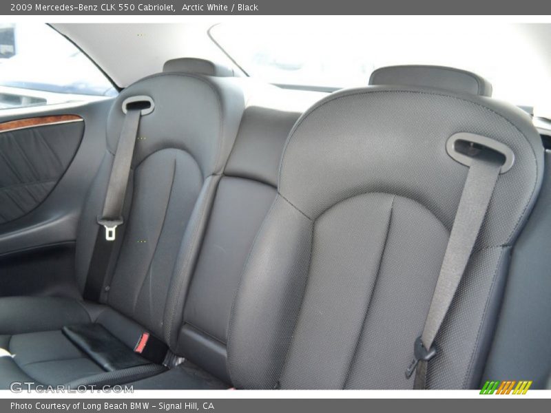 Arctic White / Black 2009 Mercedes-Benz CLK 550 Cabriolet