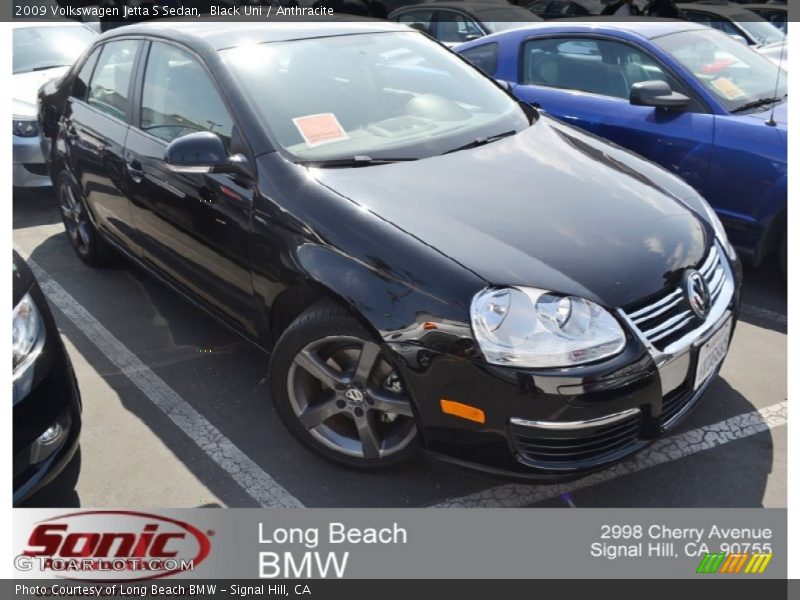 Black Uni / Anthracite 2009 Volkswagen Jetta S Sedan