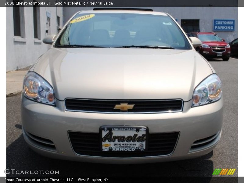 Gold Mist Metallic / Neutral Beige 2008 Chevrolet Impala LT
