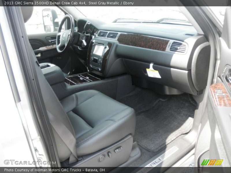 Steel Gray Metallic / Ebony 2013 GMC Sierra 3500HD Denali Crew Cab 4x4