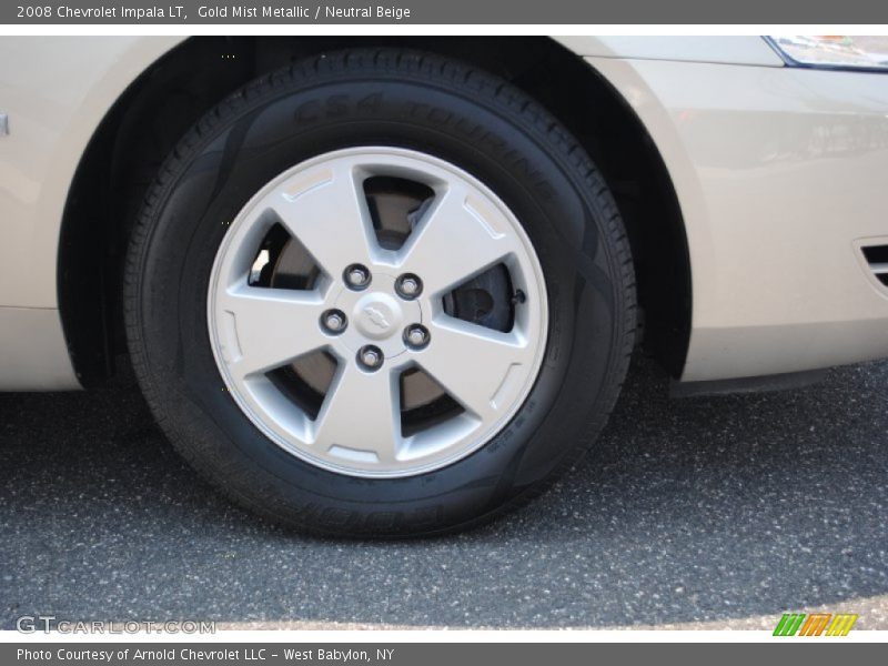 Gold Mist Metallic / Neutral Beige 2008 Chevrolet Impala LT