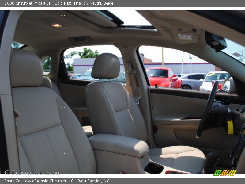 Gold Mist Metallic / Neutral Beige 2008 Chevrolet Impala LT