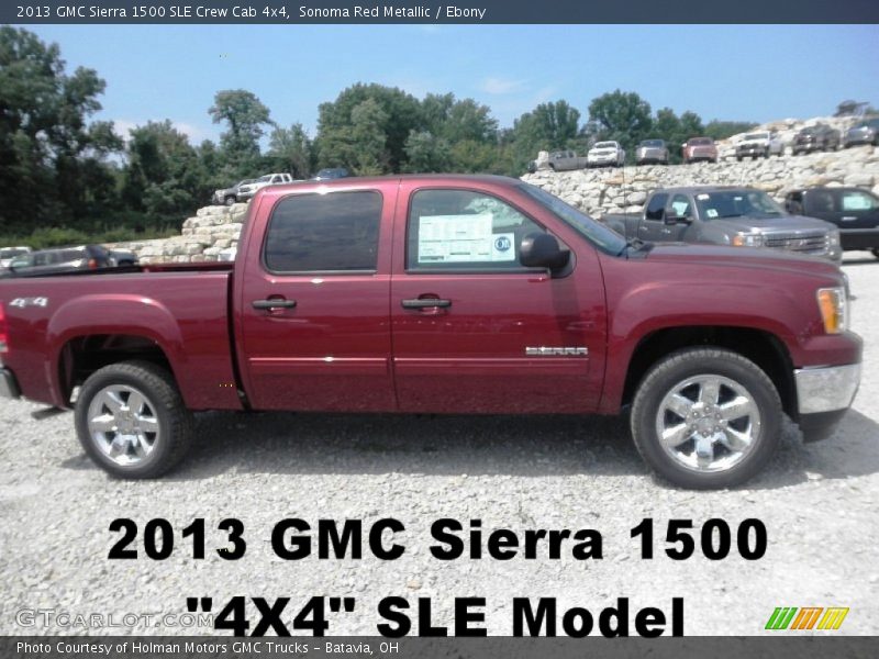 Sonoma Red Metallic / Ebony 2013 GMC Sierra 1500 SLE Crew Cab 4x4