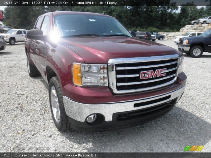 Sonoma Red Metallic / Ebony 2013 GMC Sierra 1500 SLE Crew Cab 4x4