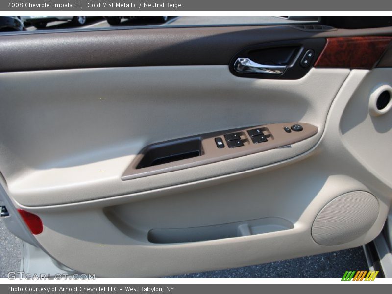 Gold Mist Metallic / Neutral Beige 2008 Chevrolet Impala LT