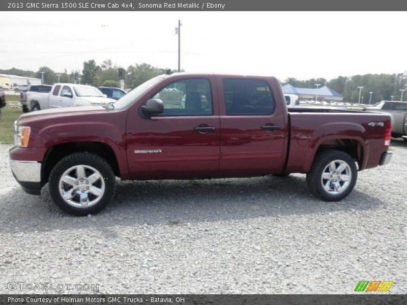 Sonoma Red Metallic / Ebony 2013 GMC Sierra 1500 SLE Crew Cab 4x4
