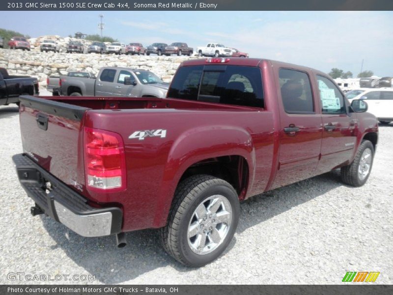 Sonoma Red Metallic / Ebony 2013 GMC Sierra 1500 SLE Crew Cab 4x4