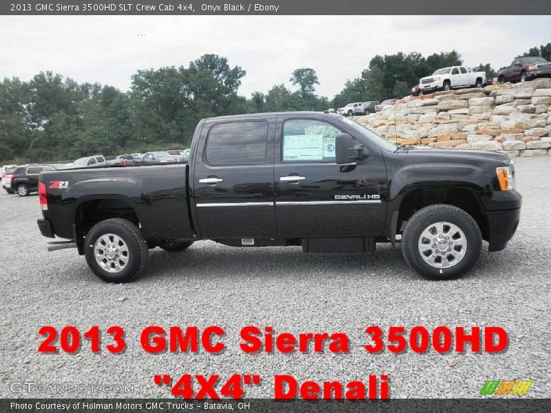 Onyx Black / Ebony 2013 GMC Sierra 3500HD SLT Crew Cab 4x4