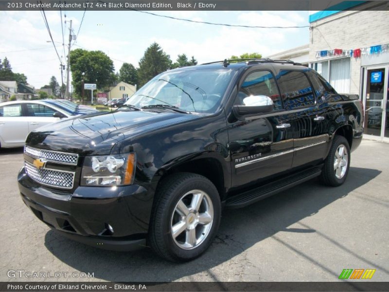 Black / Ebony 2013 Chevrolet Avalanche LTZ 4x4 Black Diamond Edition