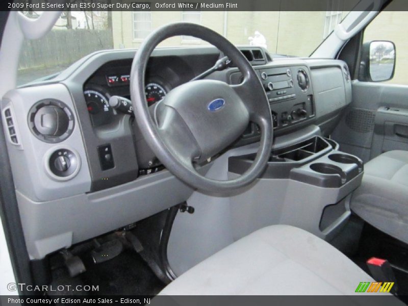 Oxford White / Medium Flint 2009 Ford E Series Van E350 Super Duty Cargo
