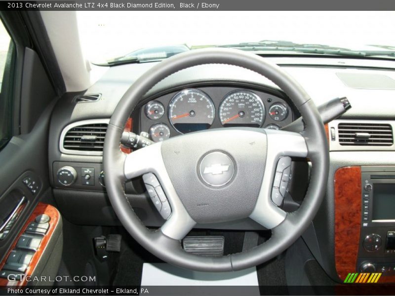Black / Ebony 2013 Chevrolet Avalanche LTZ 4x4 Black Diamond Edition