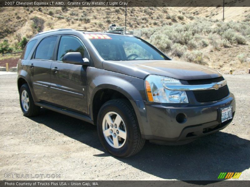 Granite Gray Metallic / Light Gray 2007 Chevrolet Equinox LT AWD