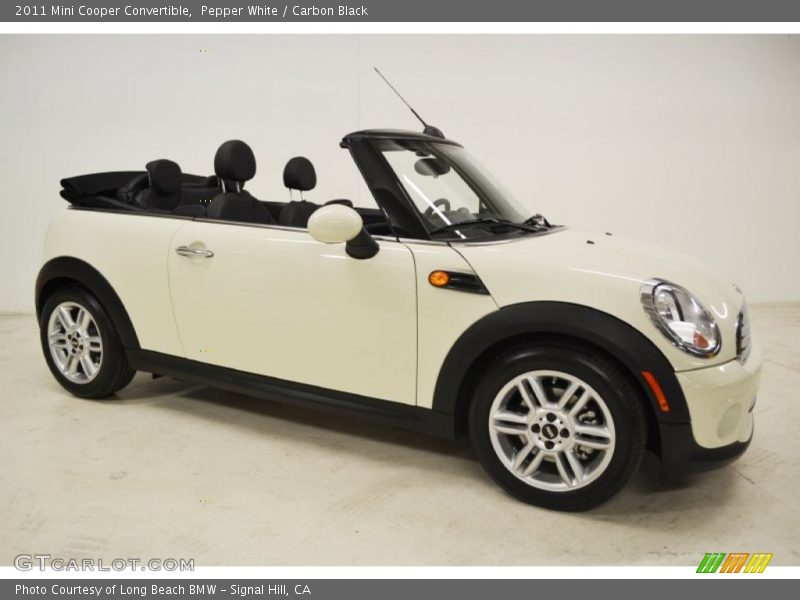 Pepper White / Carbon Black 2011 Mini Cooper Convertible