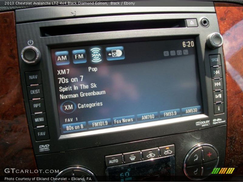 Black / Ebony 2013 Chevrolet Avalanche LTZ 4x4 Black Diamond Edition