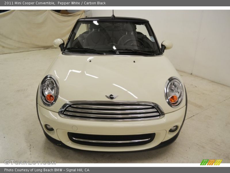 Pepper White / Carbon Black 2011 Mini Cooper Convertible