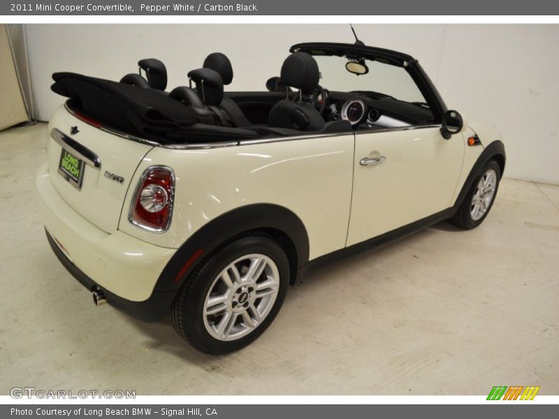 Pepper White / Carbon Black 2011 Mini Cooper Convertible