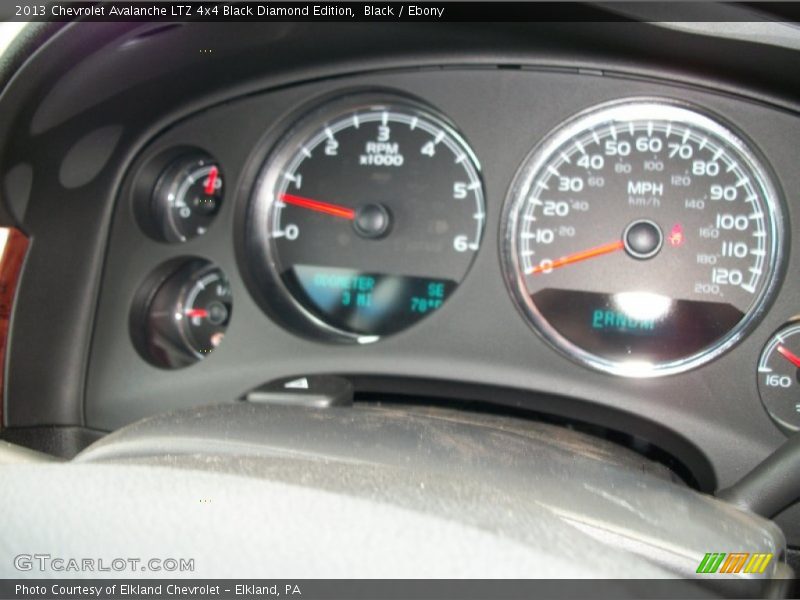 Black / Ebony 2013 Chevrolet Avalanche LTZ 4x4 Black Diamond Edition