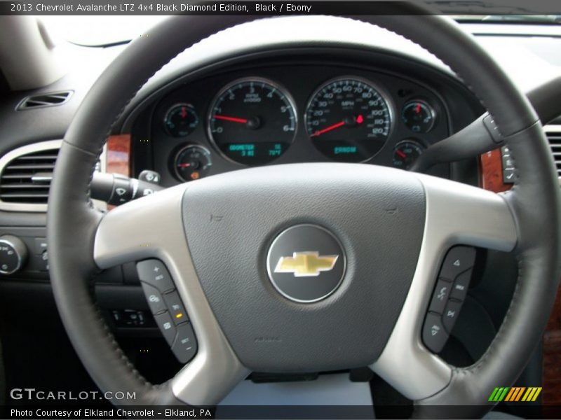  2013 Avalanche LTZ 4x4 Black Diamond Edition Steering Wheel