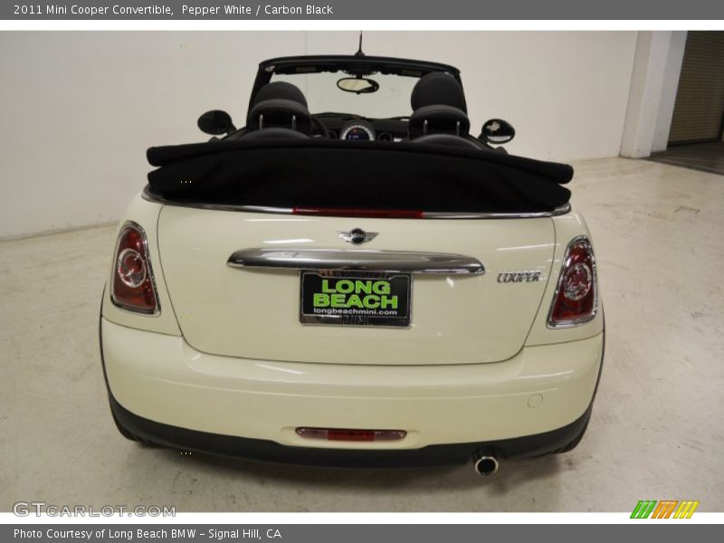 Pepper White / Carbon Black 2011 Mini Cooper Convertible