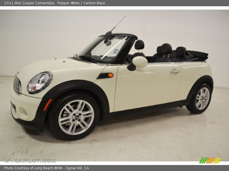 Pepper White / Carbon Black 2011 Mini Cooper Convertible