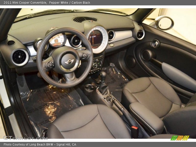 Pepper White / Carbon Black 2011 Mini Cooper Convertible
