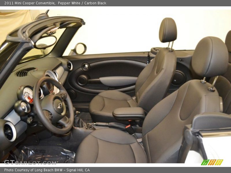 Pepper White / Carbon Black 2011 Mini Cooper Convertible