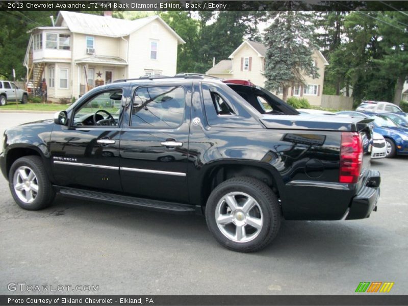 Black / Ebony 2013 Chevrolet Avalanche LTZ 4x4 Black Diamond Edition