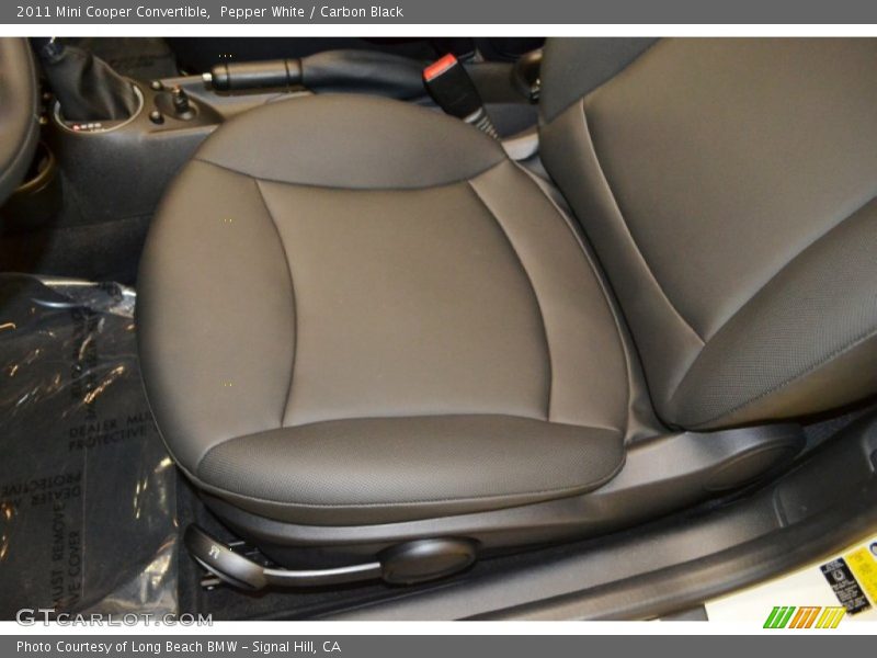 Pepper White / Carbon Black 2011 Mini Cooper Convertible