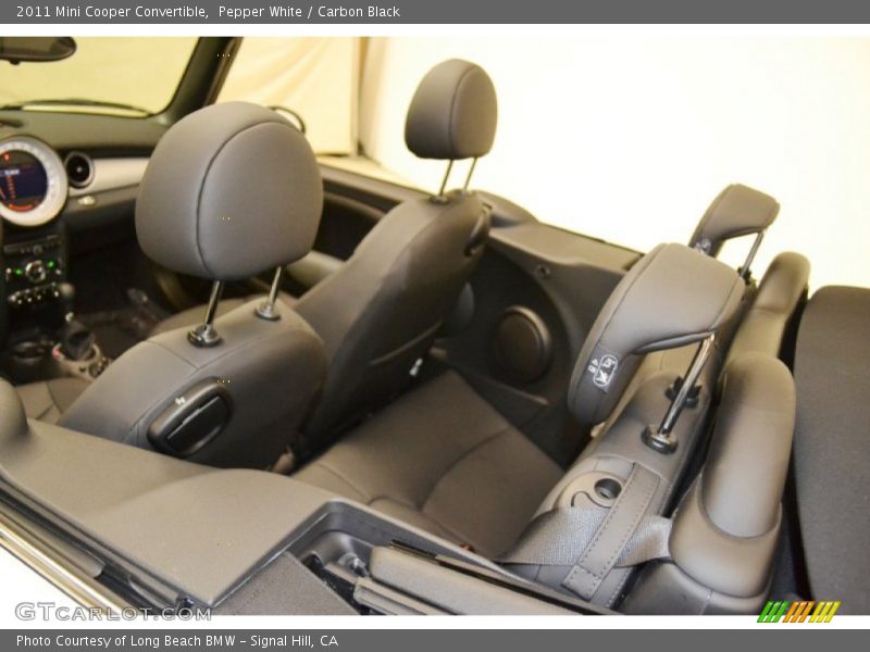 Pepper White / Carbon Black 2011 Mini Cooper Convertible